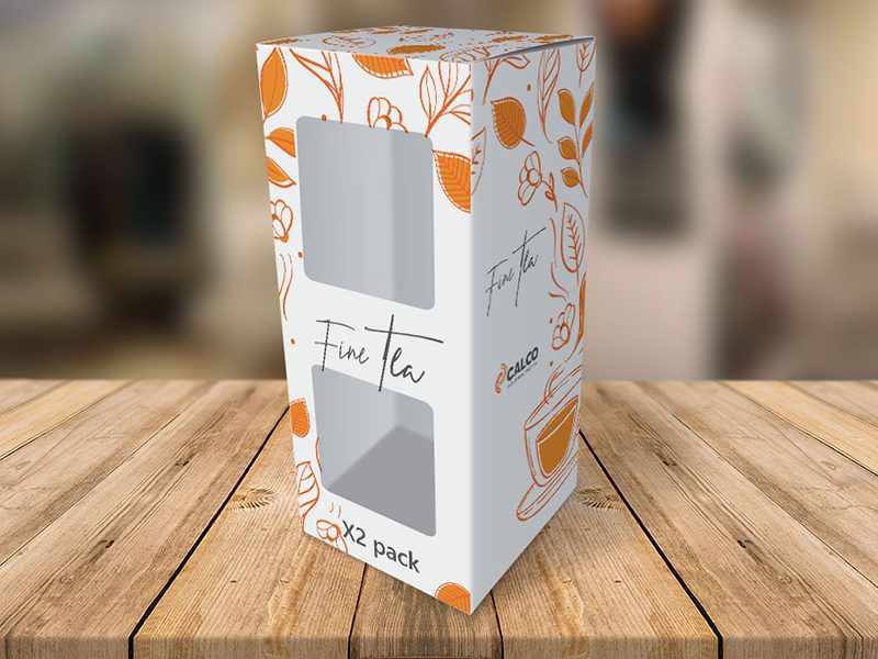Estuche con ventana
